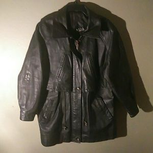 A woman's N.Y.D.A. leather jacket